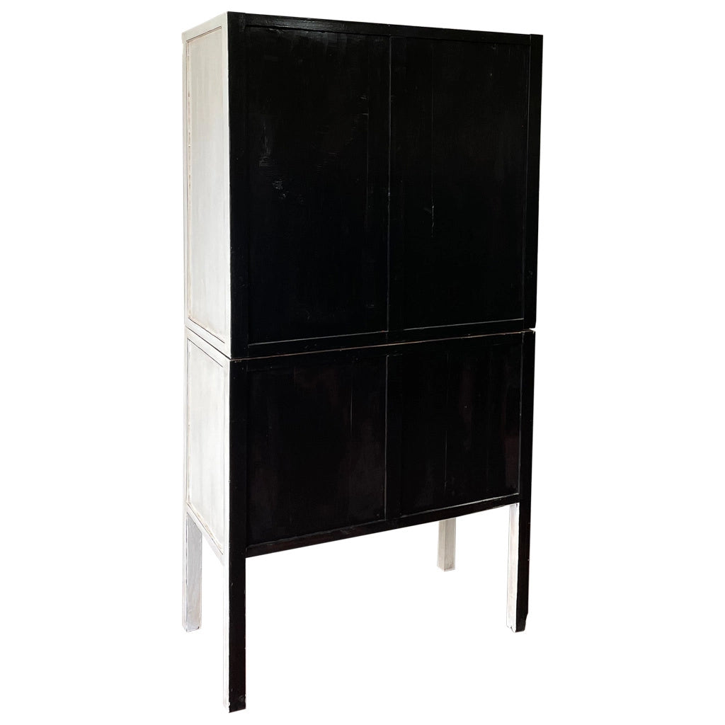 Armadio in legno bianco 96x42x175h