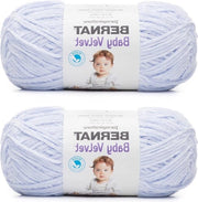 Gonna in Blu Cielo a Punti - 2 Pacchi da 300g-10.5oz - Poliestere - 4 Medi - 400 Metri - Maglia e Pizzo