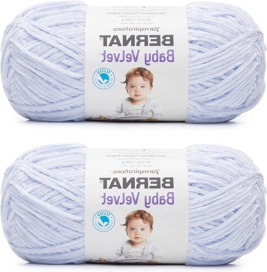 Gonna in Blu Cielo a Punti - 2 Pacchi da 300g-10.5oz - Poliestere - 4 Medi - 400 Metri - Maglia e Pizzo