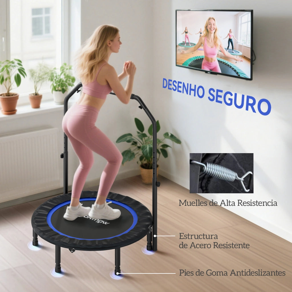 Letto Elastico Pieghevole ¨C Zephmum ¨C Acciaio Blu Nero ?102 cm