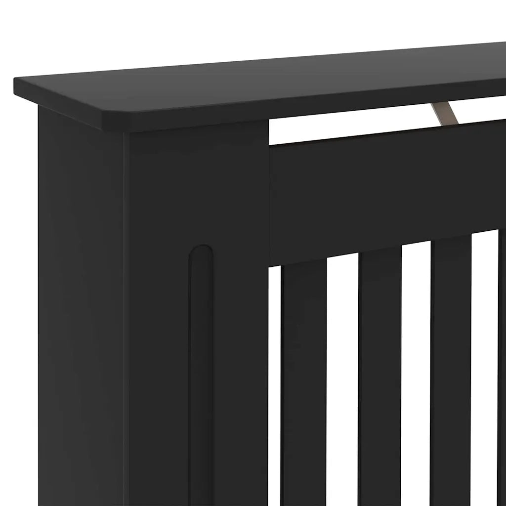 Copertura per radiatori 2 pcs Nero 152 x 19 x 81,5cm 3403232