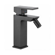 Miscelatore bidet nero opaco design quadrato Amber