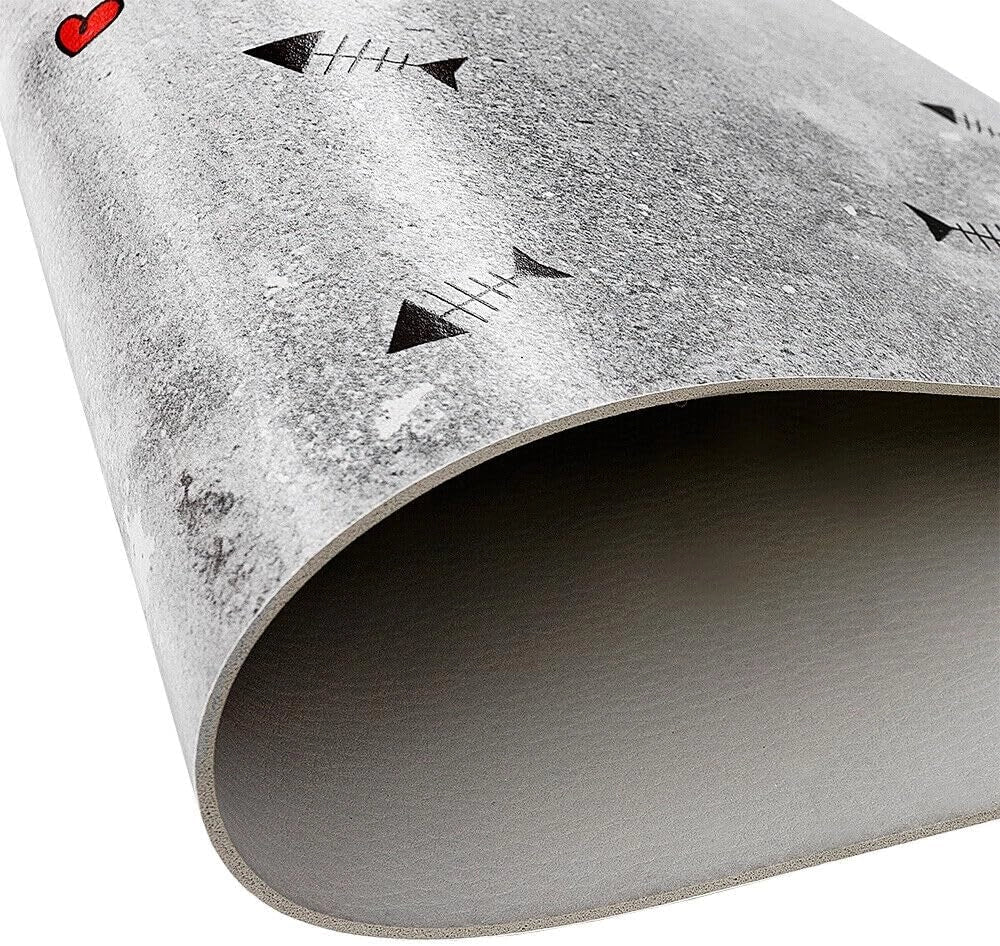 Tappeto Sottociotola Tovaglietta 30x46 cm Pvc Impermeabile Antisfilo Antiscivolo Cane Gatto Dis.C
