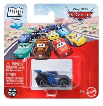 Cars Mini Racers Jackson Storm,Veicolo in miniatura in metallo,Mattel,Eta 3+