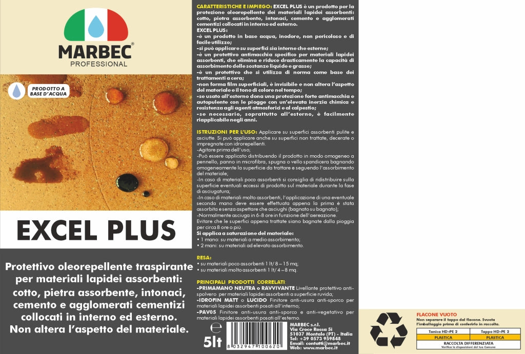 Trattamento pavimenti in cotto EXCEL PLUS   5LT