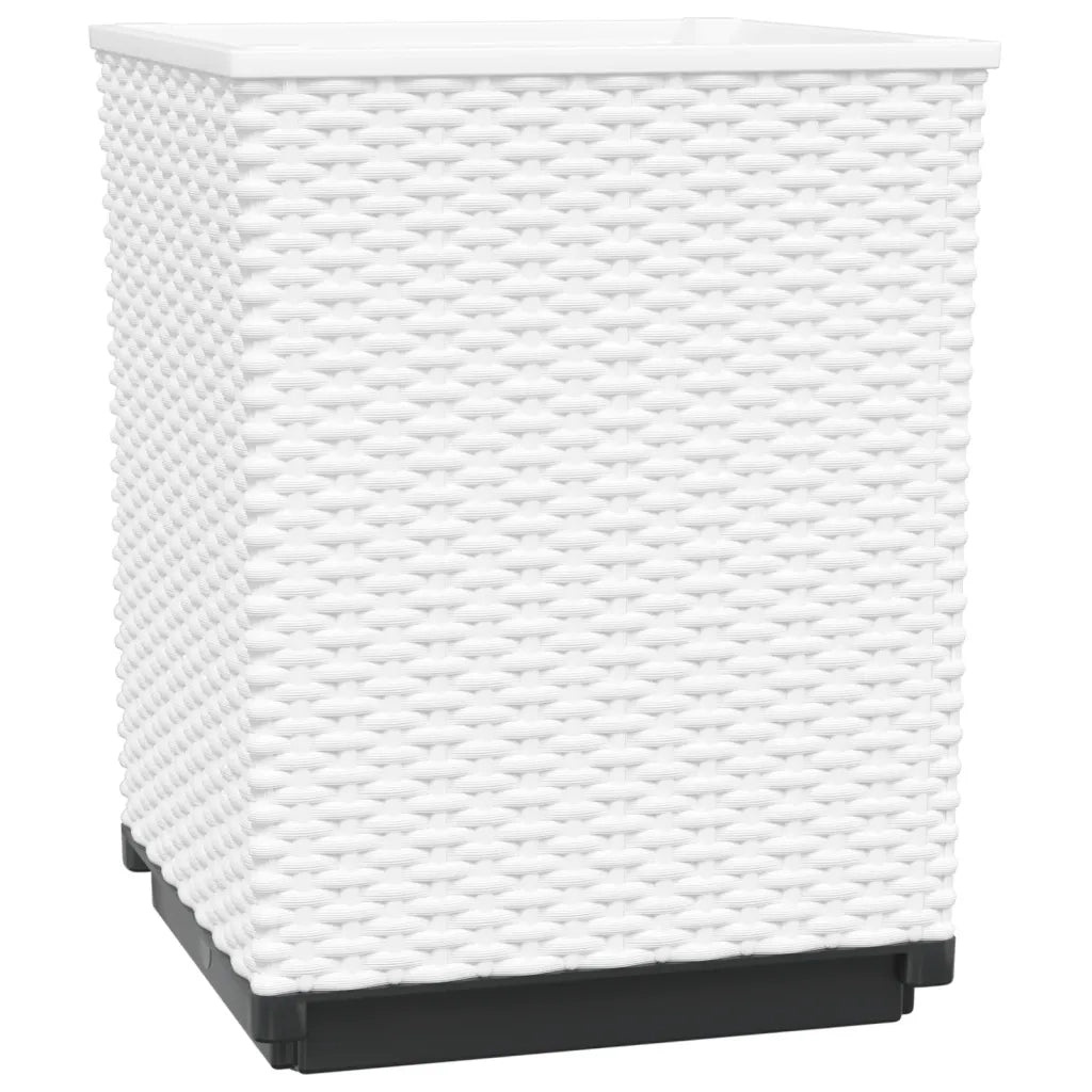 Fioriere 4 pz Bianche 30x30x37 cm in Polipropilene 364188