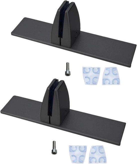 Serrature per parete divisoria per diametri 2-25mm, supporto in alluminio, nero