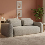 Sessame, Divano Letto 3 Posti Contenitore, 266x121 cm Grigio