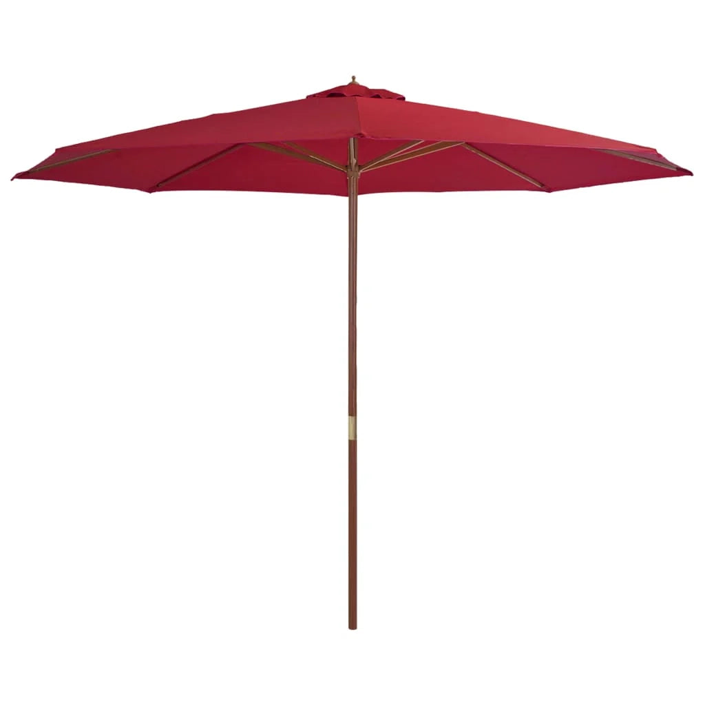 Ombrellone con palo in legno 350 cm bordeaux 02_0008128