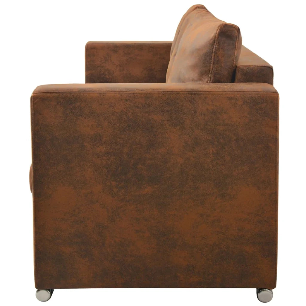 Divano letto a 3 posti letto per gli ospiti letto per soggiorno divano letto pieghevole casa da interno 191 x 73 x 82 cm similpelle scamosciata 02_0019551