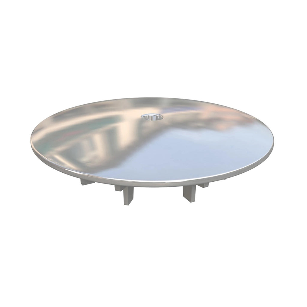 COPERCHIO RIVESTITO IN ACCIAIO PER SIFONE LYONNAISE- Diam. 120 mm- BONOM- pezzi 1