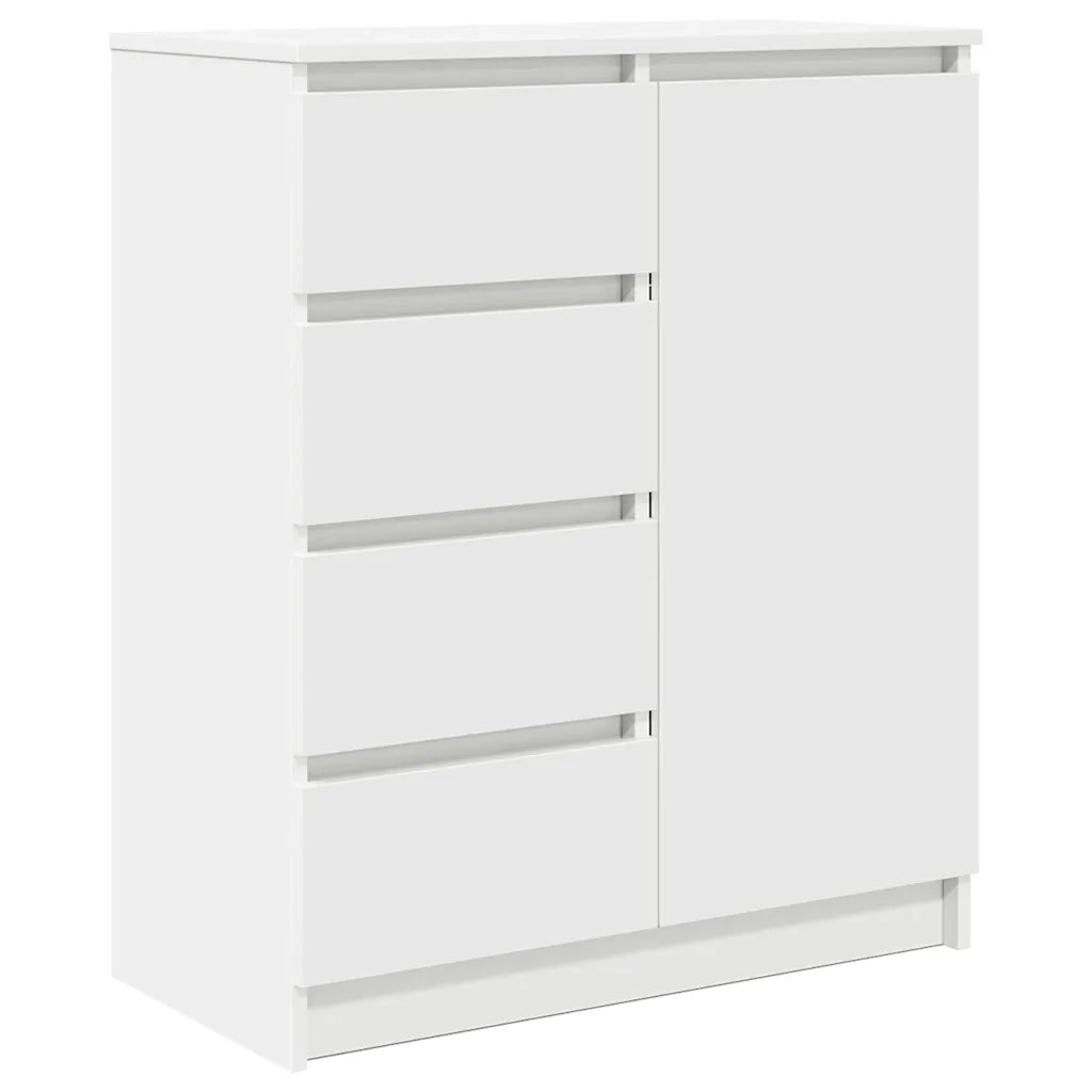 Credenza con Cassetti-Buffet-Armadio da cucina Bianco 71x35x84 cm in Legno Multistrato