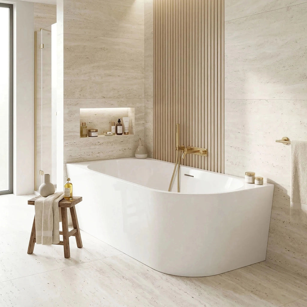 Vasca Bagno Sydney Bellanto Bellanto Sinistra 170cm Copritappo oro spazzolato