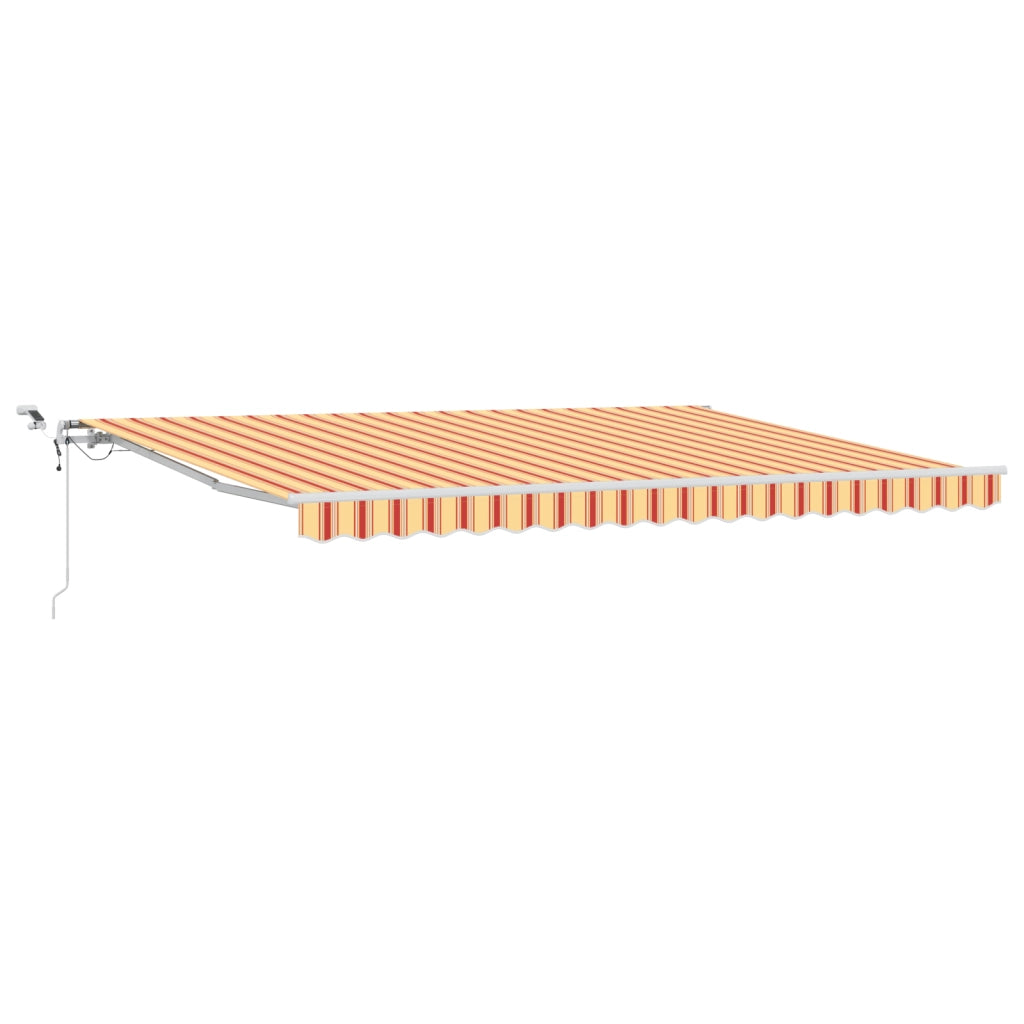 Tenda Retrattile Automatica con LED Giallo e Arancione 450x350 cm