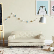 Divano per Bambini-Sofa-Divanetto Crema 70x45x30 cm in Similpelle 760276