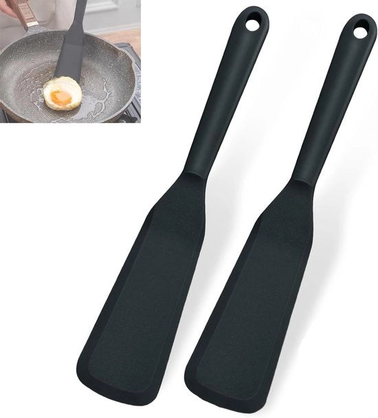 2 Spiedi in Acciaio Silicone 25,4cm Resistente al Calore - Mini Spiedi Antifango per Frittate, Pannocotte, Uova, Pizza, Bistecca