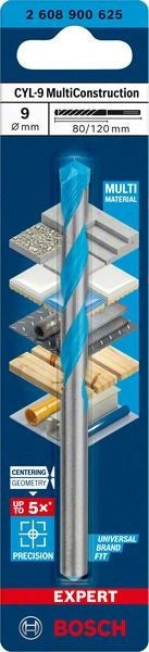 260890625 - Punta Multimateriale CYL-9 9 x 80mm x 120mm