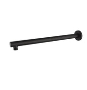 Braccio doccia a parete acciaio inox tondo 30 cm MOSCA - Nero Opaco