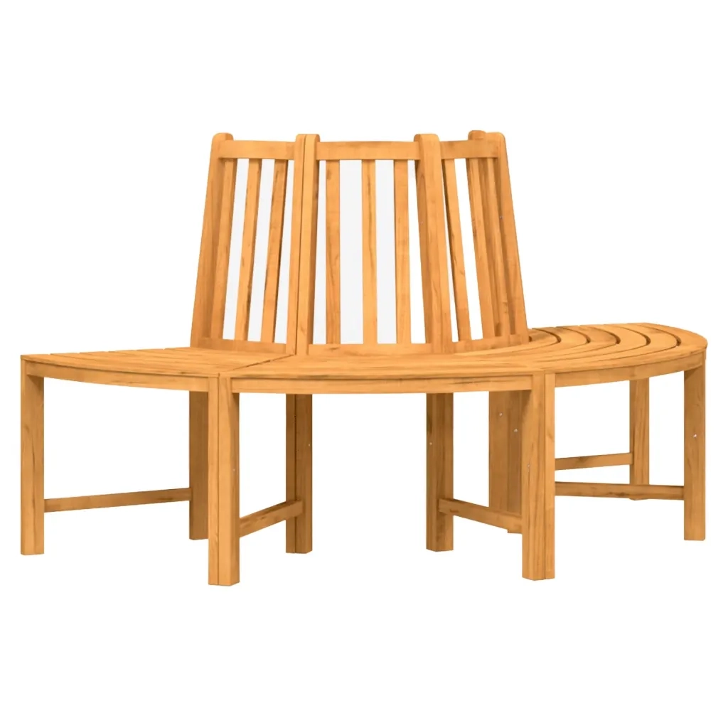vidaXL Panche per Albero Semi Circolari 2pz Ø160cm Legno Massello Teak