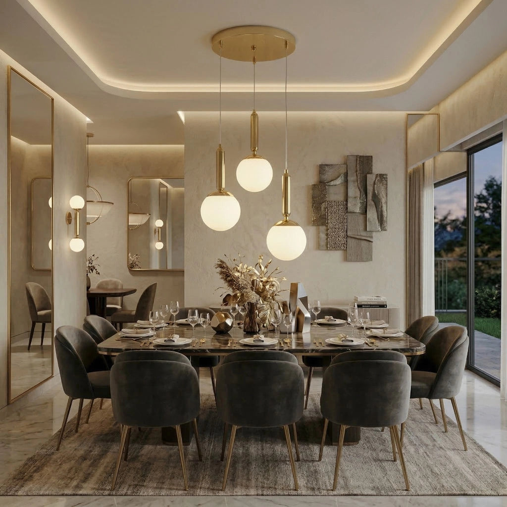Lampada A Sospensione Da Soffitto G179-3cp Gold
