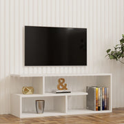 Foglizzo, Mobile Porta tv 2 Ripiani, 100x30x40h cm Bianco