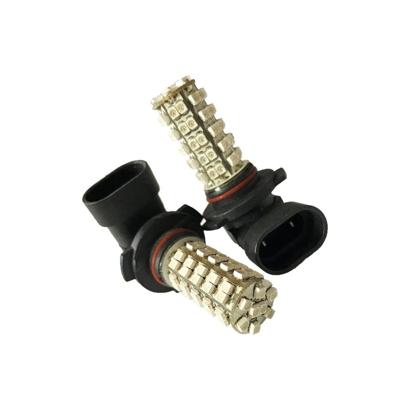 Coppia 2 Lampade Led HB3 9005 HB4 9006 Con 68 Smd 3528 Colore Giallo Yellow 12V 2W Per Fendinebbia