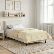 Duvet Estivo Crema 135 x 220 cm Microfibra e Fleece Teddy