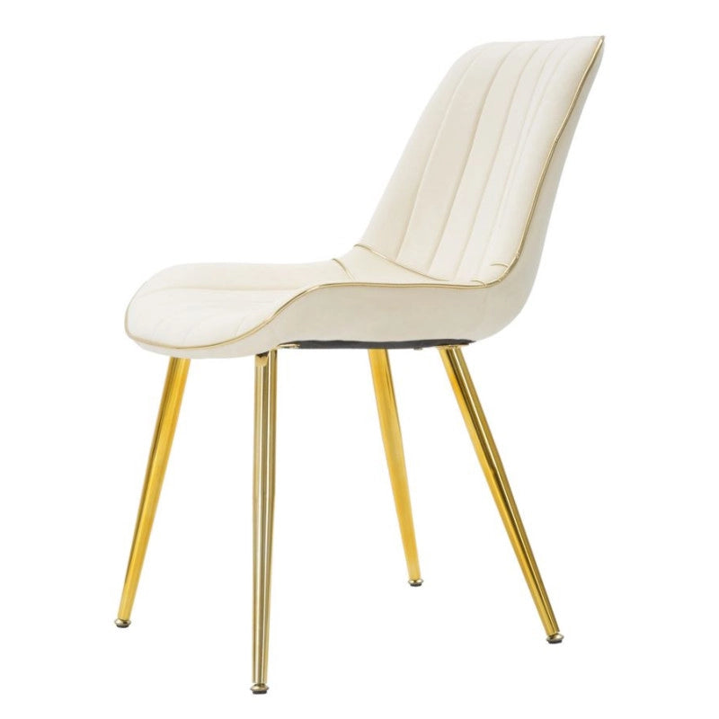 Sedia Paris Crema/gold Set 2 Pz cm 51x59x79