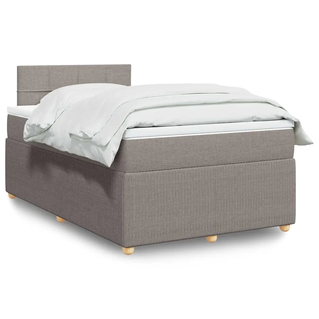 Giroletto a Molle con Materasso Tortora 120x190 cm in Tessuto 3289699