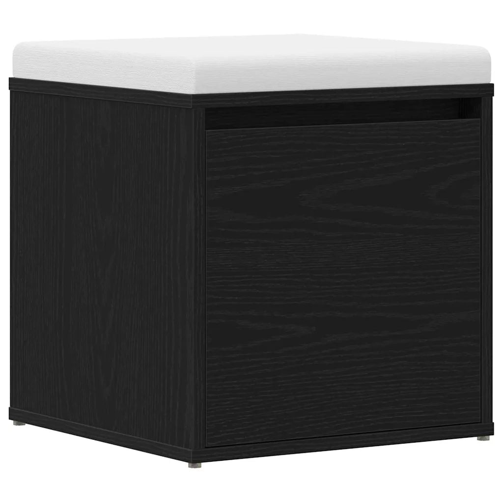 Cassettiera Rovere Nero 40,5 x 40 x 40 cm Legno multistrato 862792
