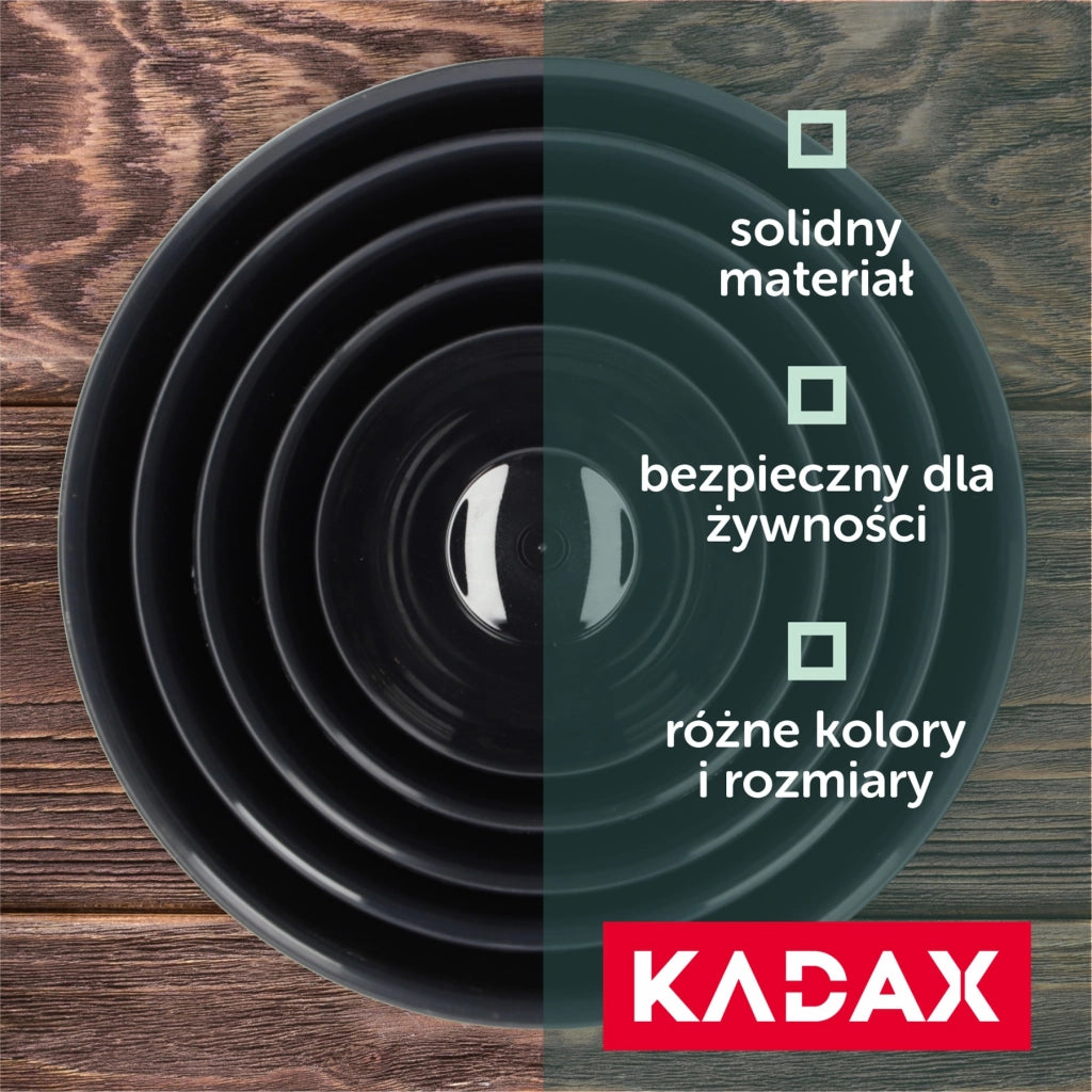 Ciotola da cucina in plastica KADAX, 1 litro, piccola, universale, per macedonia di frutta, 16 cm