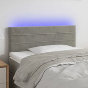 Testiera a LED-Testata con LED Grigio Chiaro 90x5x78/88 cm in Similpelle 250353