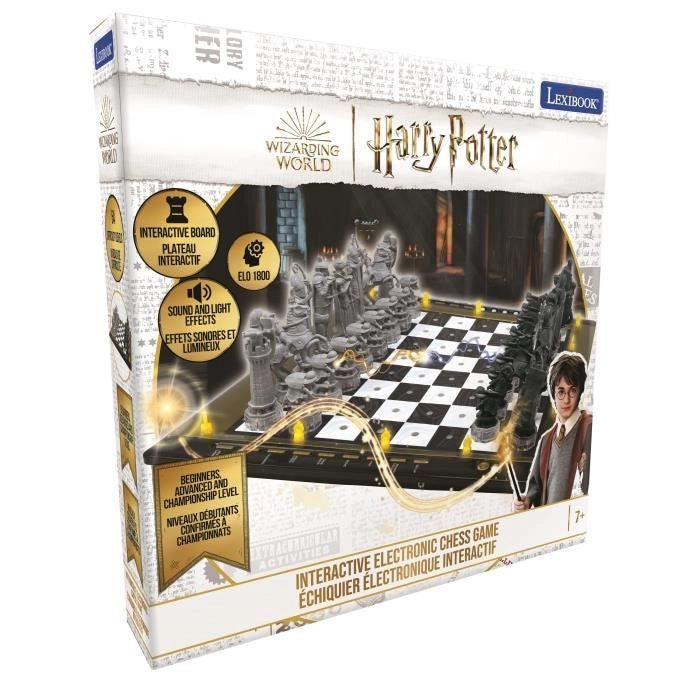 Harry Potter - Electronic Chess - tastiera tocco, luce e effetti sonori - 64 Livelli di difficoltà - LexiBook