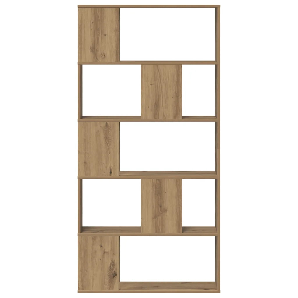 Libreria 5 Piani Rovere Artigianale 80,5x23,5x162,5 Multistrato 852779