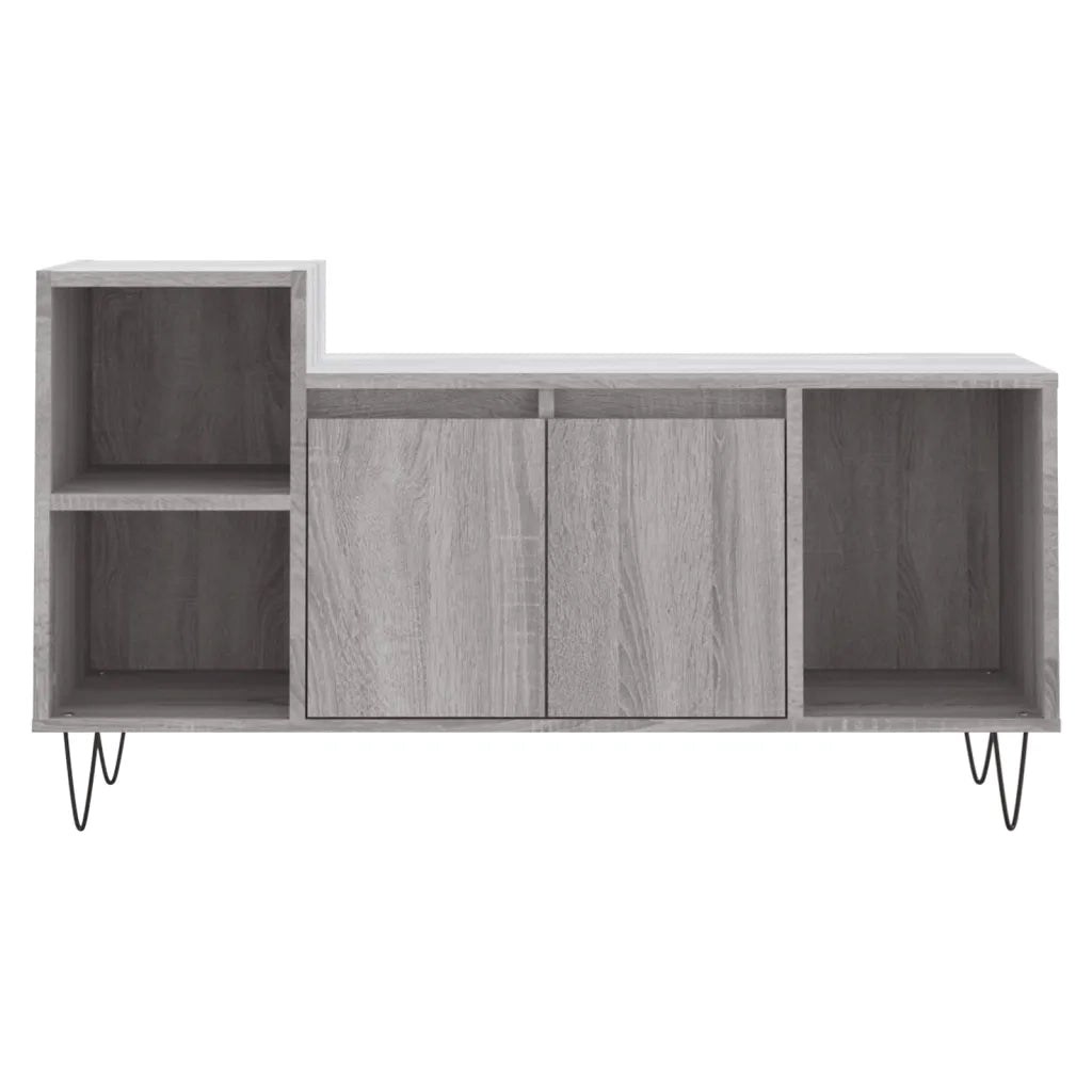 Mobile TV-Credenza TV-Console TV Grigio Sonoma 100x35x55 cm in Legno Multistrato 907472