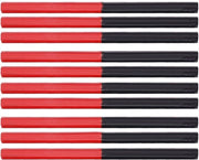 Set di matite in legno 9 pezzi - 175 mm - Rood/Blauw - Zes lobi - Legno di pino duraturo - Matita