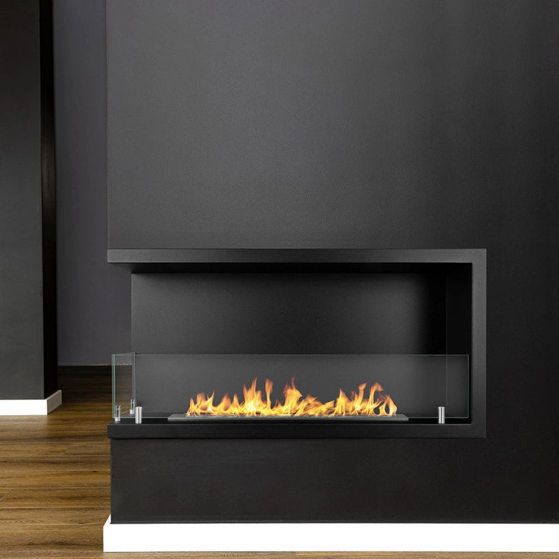 Camino a Bioetanolo Angolare Sutri 90 Sx da Incasso Sinistro 90X22,4X45 cm. – Design Raffinato ed Efficiente