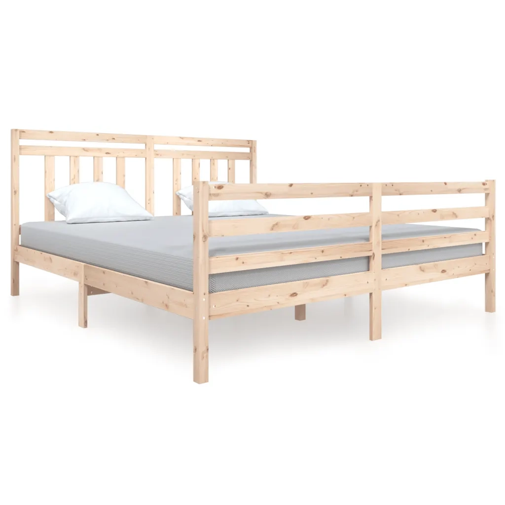 Giroletto-Struttura Letto 180x200 cm Super King in Legno Massello 287790