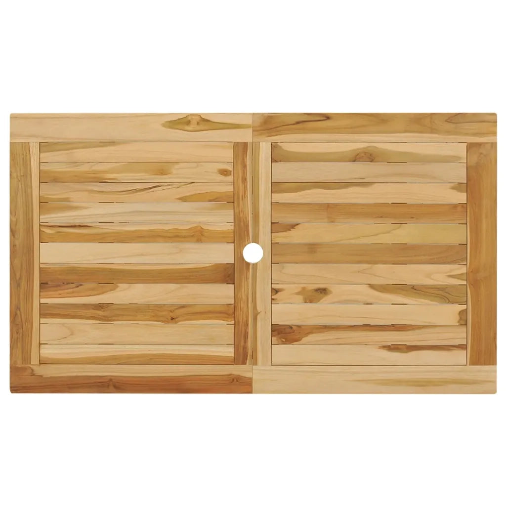 Set da Pranzo per Esterni 5 pz in Legno Massello di Teak 44686