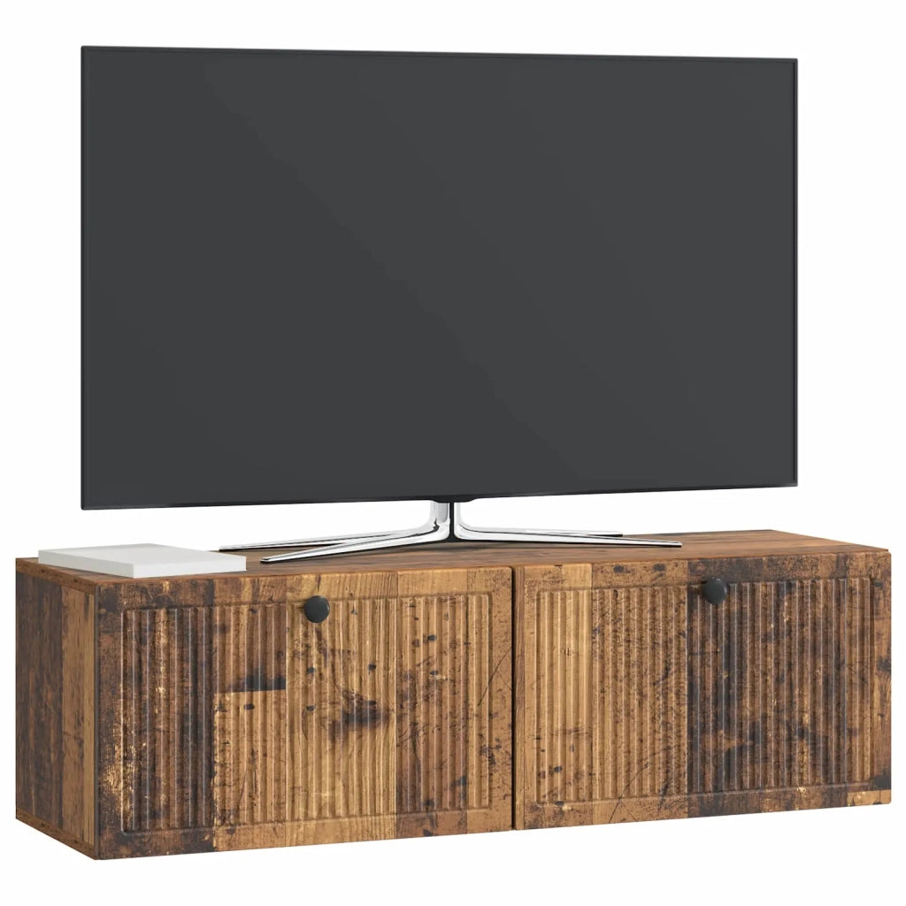 Mobile Porta TV da Muro Legno antico 98 x 31 x 30 cm