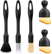 Set di Spazzole per Auto a 5 Pezzi, Spazzola per Dettaglio Auto con Setole morbide Spazzola per Auto per Pulizia Spazzola per Auto per Interiore Spazzola per Auto per Pulizia del Cruscotto, Spaccature di Scarico