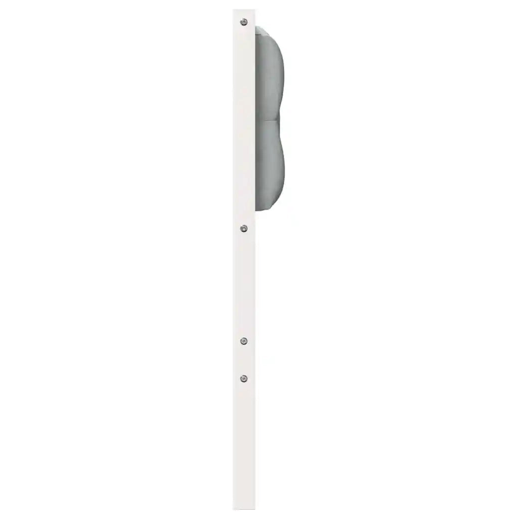Testiera Bianco e grigio chiaro 140 cm Legno di pino massello 879013