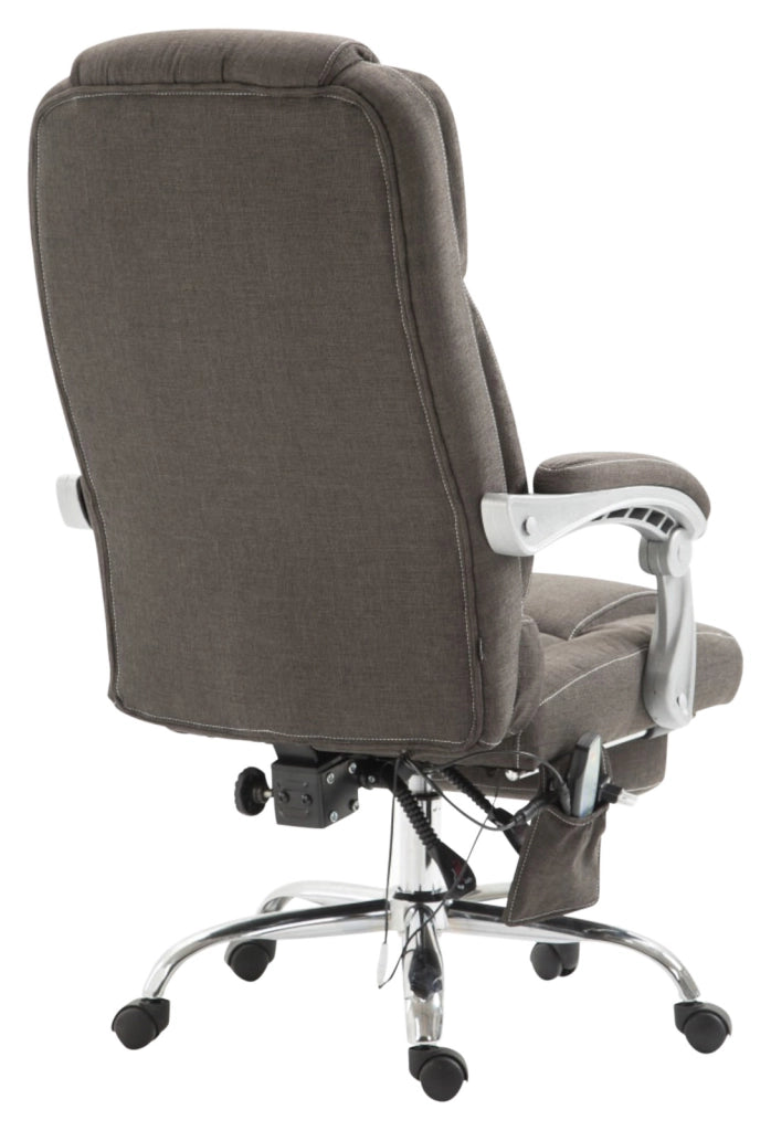 Sedia ufficio massaggiante Pacific in tessuto grigio scuro