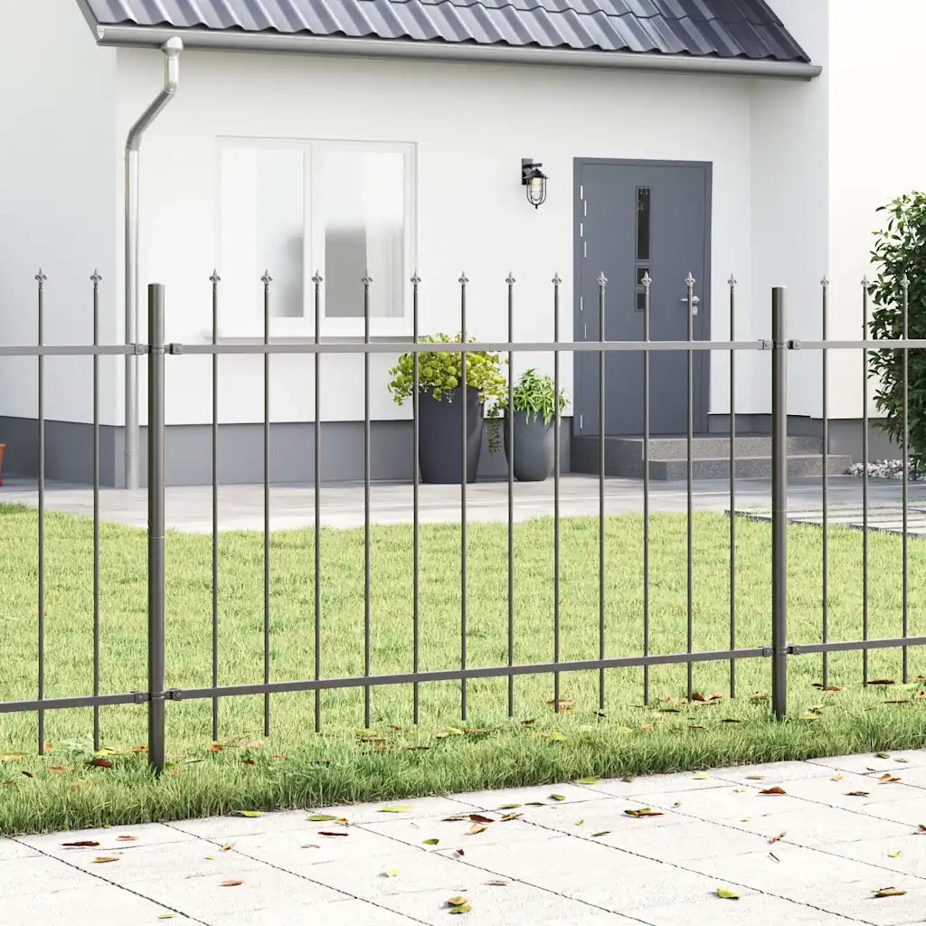 Recinzione per Giardino 8 pcs Grigio 13,6 x 1 m 3334150