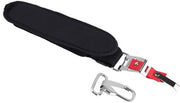 Cinturone per tronchetti per giardino regolabile - Nylon/Alluminio - Adatto per tronchetti - Nero/Rosso - 91 cm di lunghezza - Progettato per comodità - Cinturone per giardino