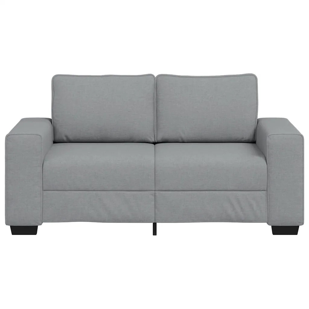 Divano a 2 Posti Grigio Chiaro 160x77x82 cm in Tessuto 4105156