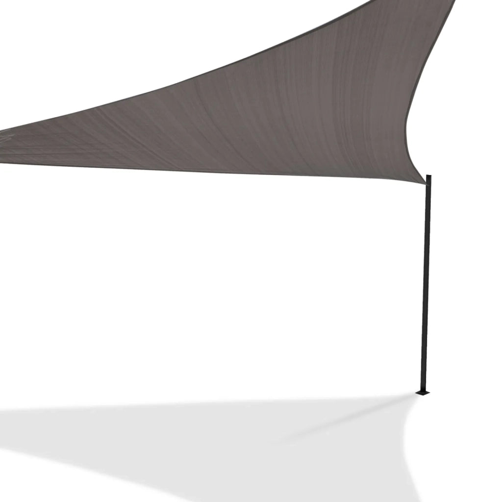 IDMarket - Tenda a vela parasole triangolare 5x5x5 M grigio