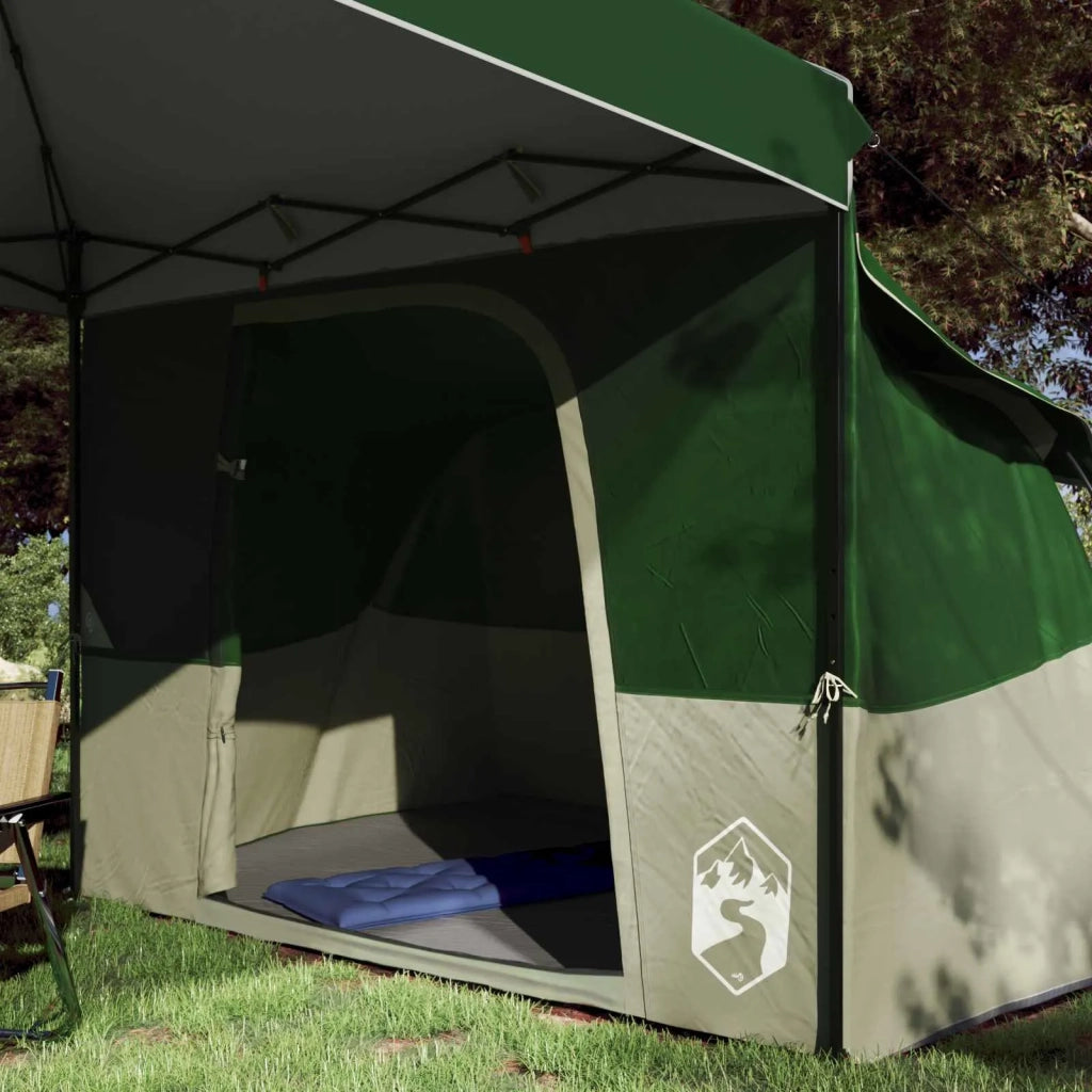 Set di Tende da Campeggio 2 pcs Verde Taffeta e Tessuto