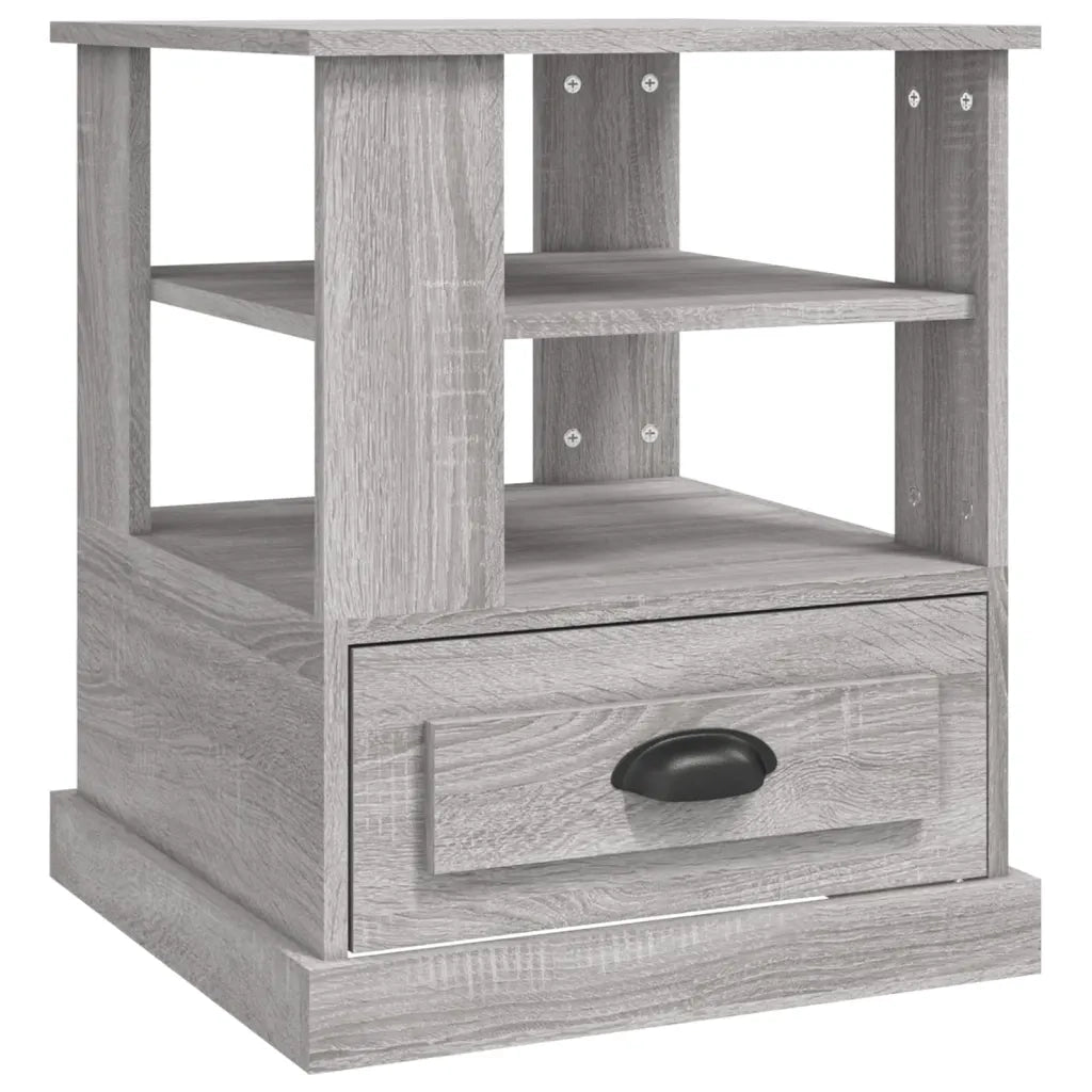 Tavolino-Tavolino da soggiorno-Tavolo Grigio Sonoma 50x50x60 cm in Legno Multistrato