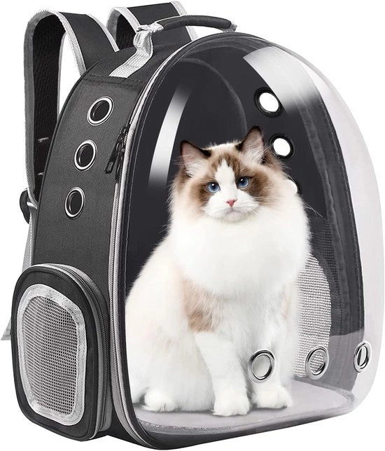 Porta animale con contenitore per accessori - Zaino per gatti/cani - Tasca da trasporto per animali domestici - Borsa per viaggiare - Escursione e uso all'aperto - Qualità elevata